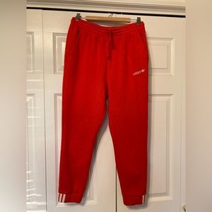 Adidas red/orange joggers!